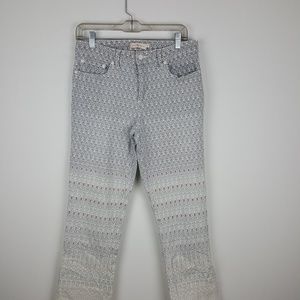 Tory Burch Multi-Color Print Jeans Sz 29